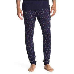 Hawke & Co Men's Navy Cocktails Drinks Cotton Knit Pajama Lounge Pants Size S